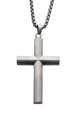 Men's Stainless Steel Cross Necklace 24"