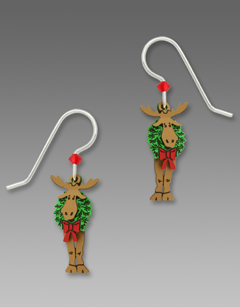 Three-Layer Moose with Wreath Earrings