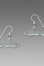 Gray Shark Earrings