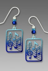 Blue Musical Notes Earrings