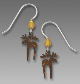 Brown Moose Earrings