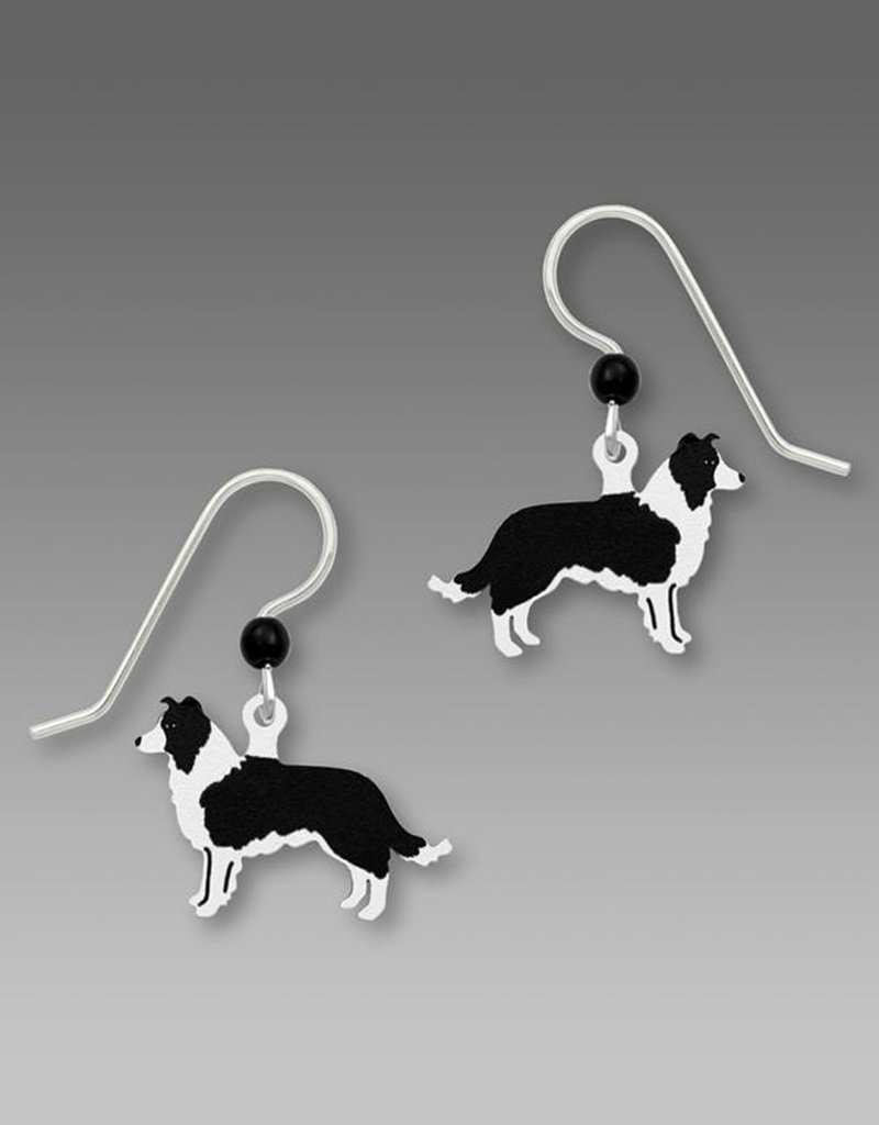 border collie earrings