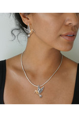ZEALANDIA Zealandia Designs Sterling Silver Hummingbird II Pendant (Chain Sold Separately)