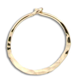 Hammered GF Hoop 13mm