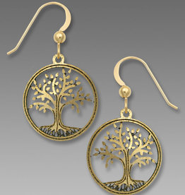 Tree of Life Gold Earrings