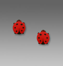 Ladybug Post Earrings