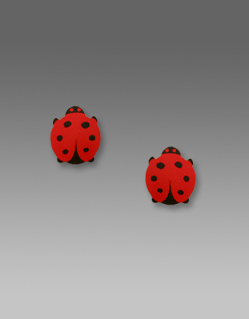 Ladybug Post Earrings