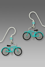 Blue Vintage Bike Earrings