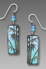 Blue Bamboo Earrings