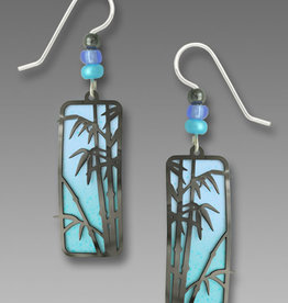 Blue Bamboo Earrings