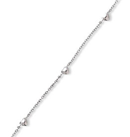 Heart Anklet 9"+1"