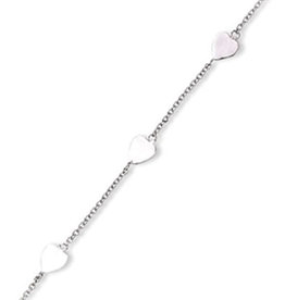 Heart Anklet 9"+1"