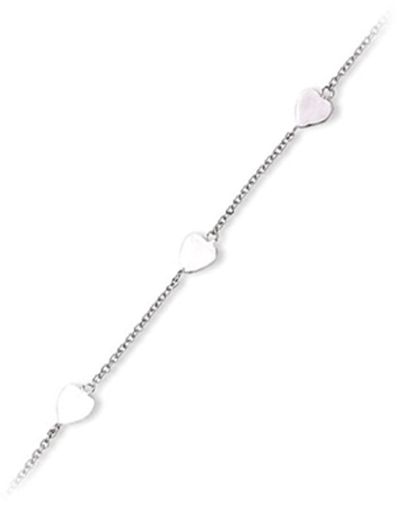 Heart Anklet 9"+1"