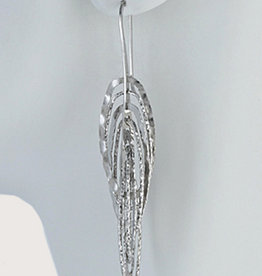 Multi Oval Hammered Earrings