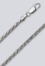 Sterling Silver Diamond Cut Rope 060 Chain Necklace