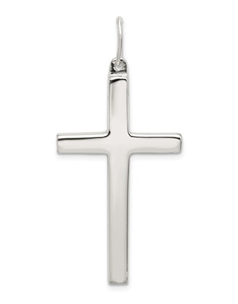 Sterling Silver Latin Cross Pendant 36mm