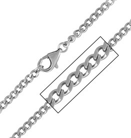 4.5mm Steel Curb Necklace