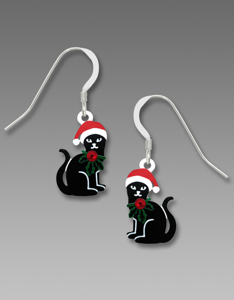 Christmas Cat Earrings