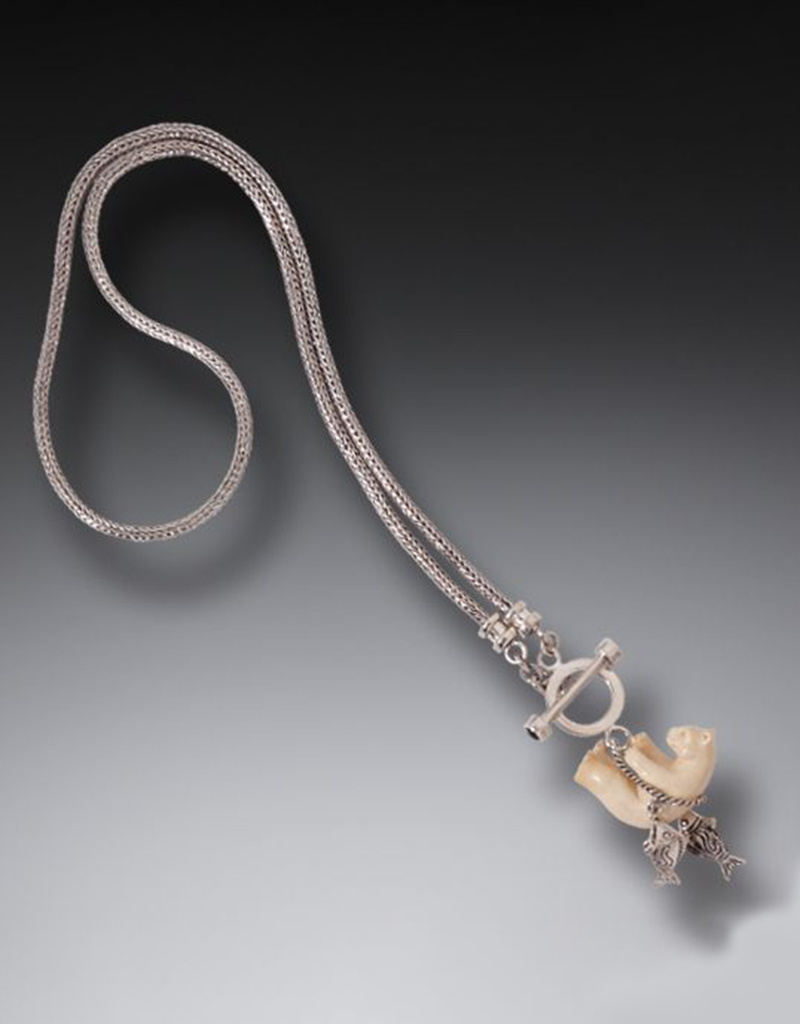 ZEALANDIA Polar Bear Toggle Necklace