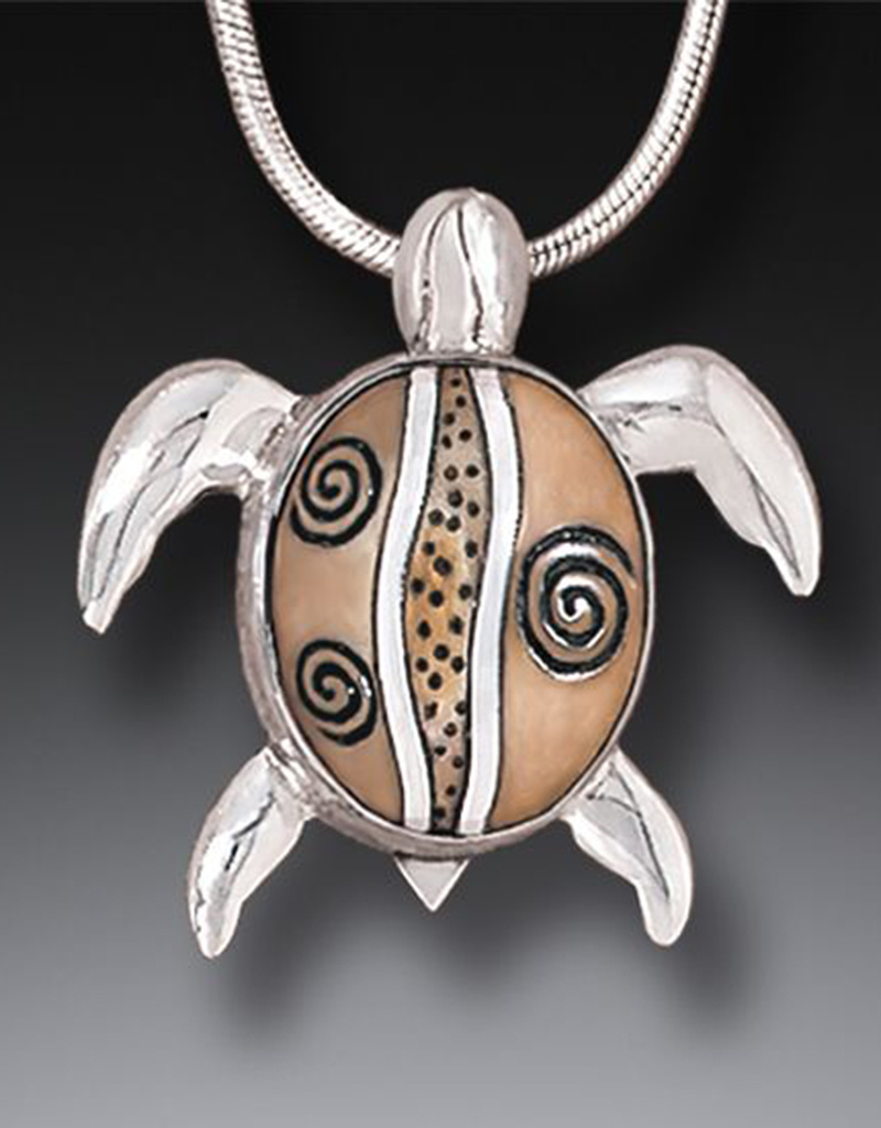 Zealandia Designs Sterling Silver Turtle Hatchlings Pendant Simply