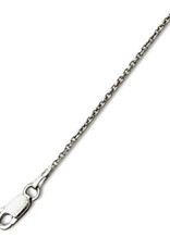 Sterling Silver 1.1mm Oval Rolo Chain Necklace