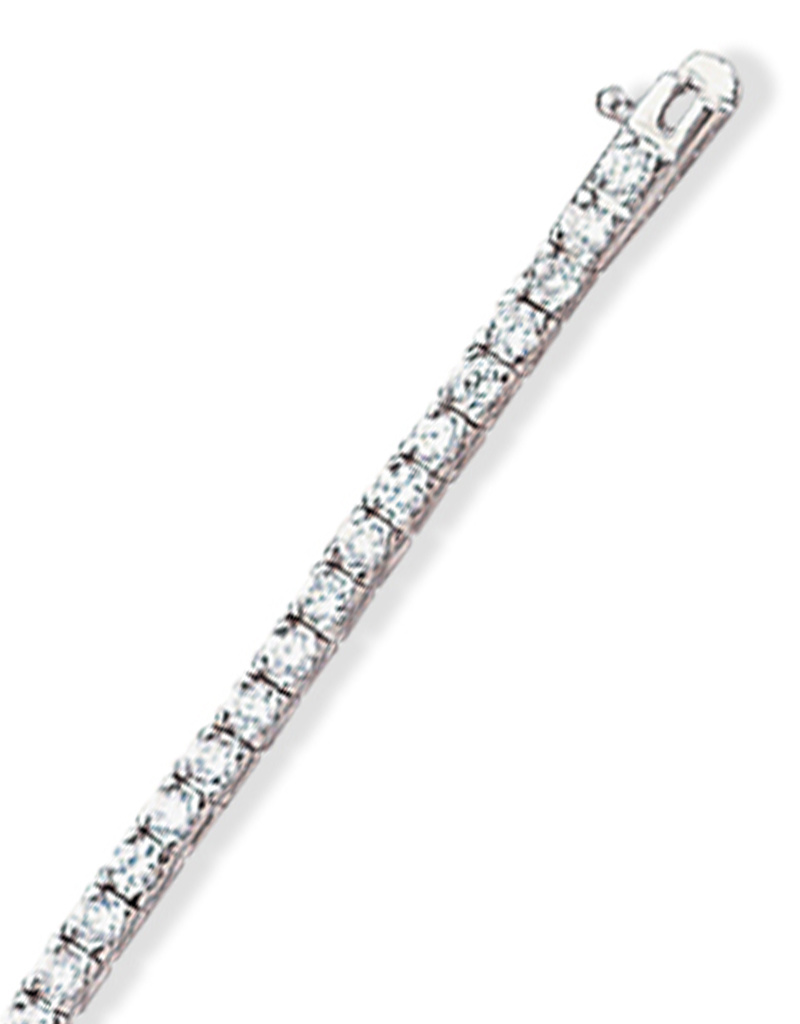 Round CZ Tennis Bracelet 7"