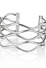 ZINA Zina Sterling Silver Wavy Wire Cuff Bracelet