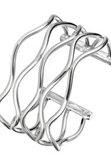 ZINA Zina Sterling Silver Wavy Wire Cuff Bracelet