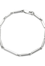 ZINA Zina Sterling Silver Bar Link Bracelet 7"