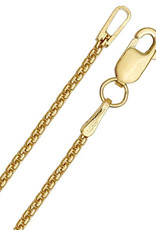 1.2mm 14k Gold Filled Round Box Chain Necklace