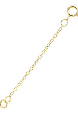 14k/20 Yellow Gold Filled 1.4mm Cable Chain Extender 2"