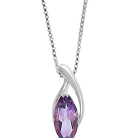 Marquise Amethyst Necklace