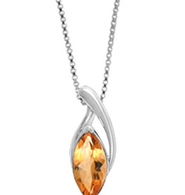 Marquise Citrine Necklace