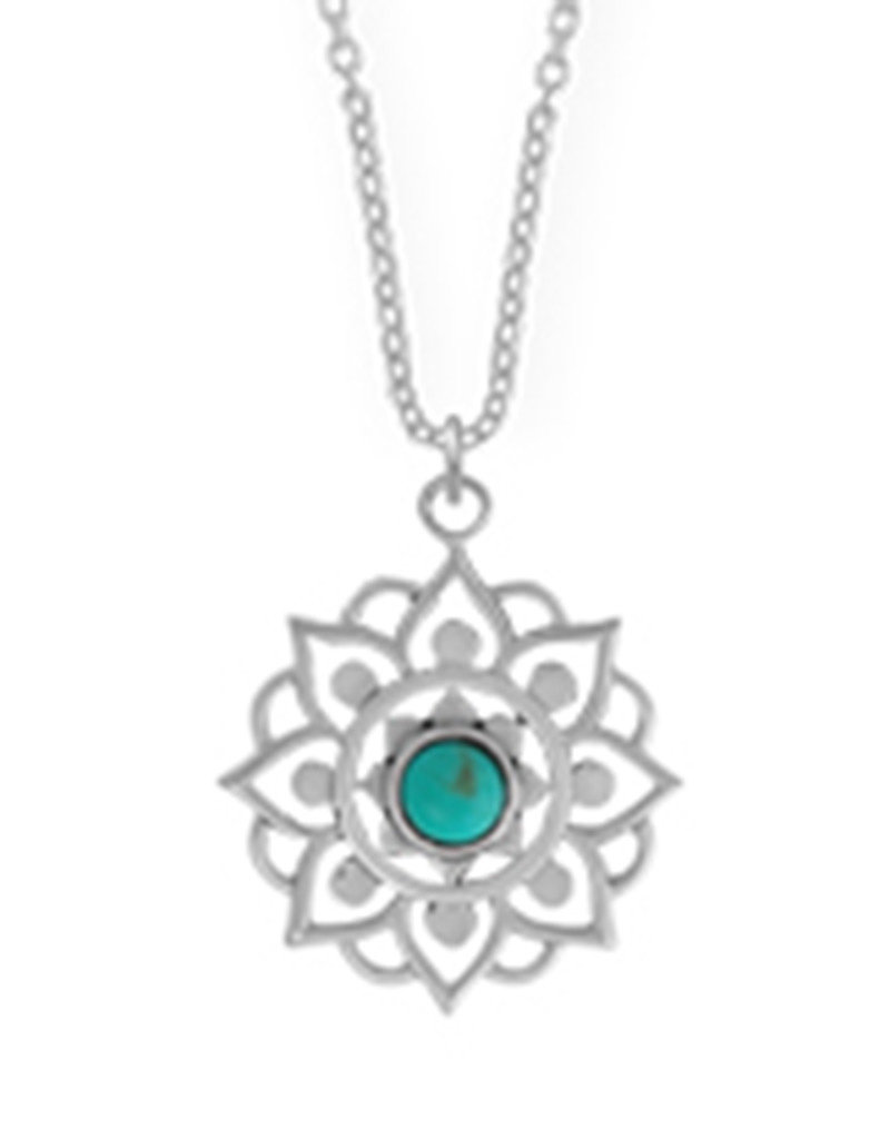 Sterling Silver Filigree Turquoise Necklace