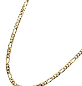 6mm Gold Plated Figaro Necklace