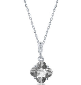 Flower CZ Necklace 16"+2"