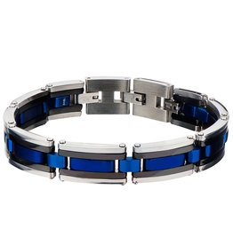 Black & Blue Steel Bracelet