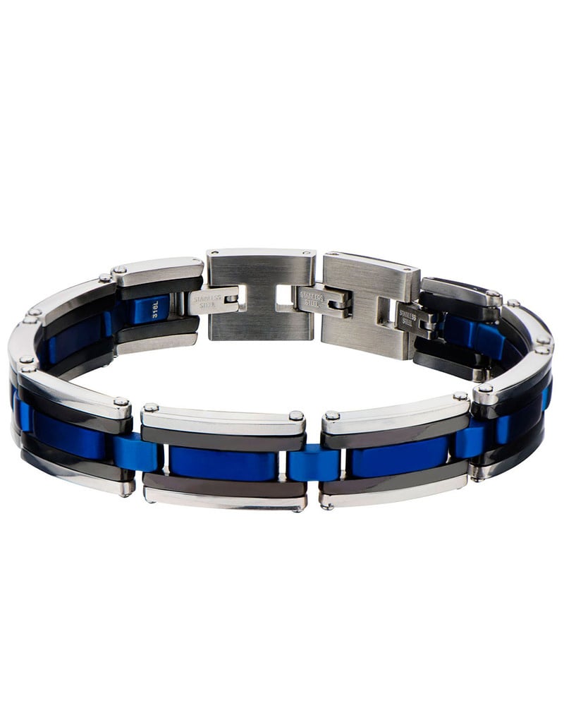 Black & Blue Steel Bracelet