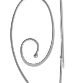 Coil Ear Threader Earrings 29mm