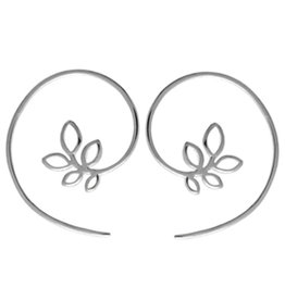 Leaf Ear Threader Earrings 18mm