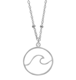 Wave in Circle Necklace
