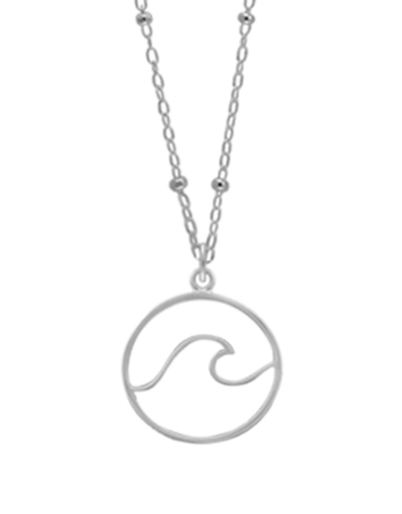 Wave in Circle Necklace