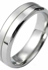 Men's Stainless Steel Matte/Shiny Finish Band Ring