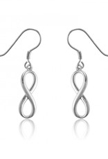 Sterling Silver Infinity Earrings 20mm