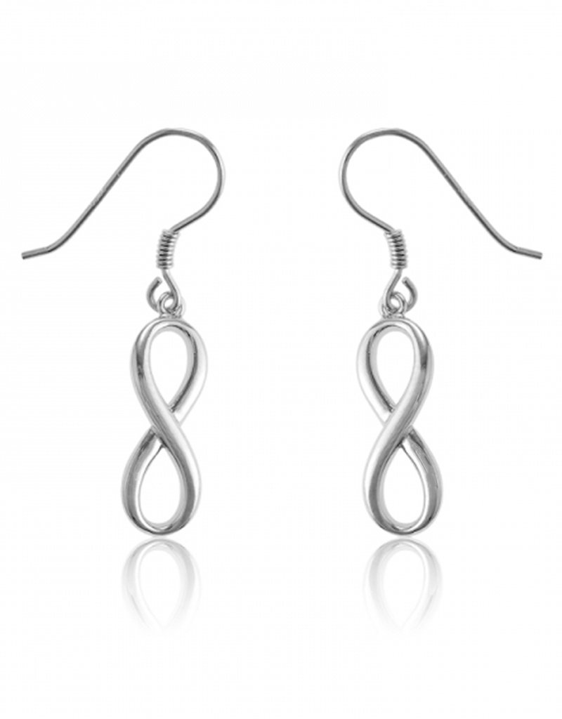 Sterling Silver Infinity Earrings 20mm