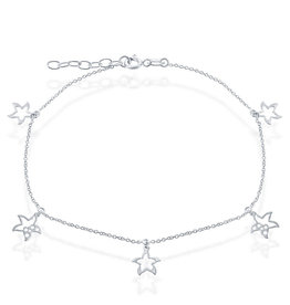Dangling Starfish Cut-Out Anklet