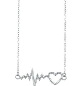 Heartbeat with Heart Necklace