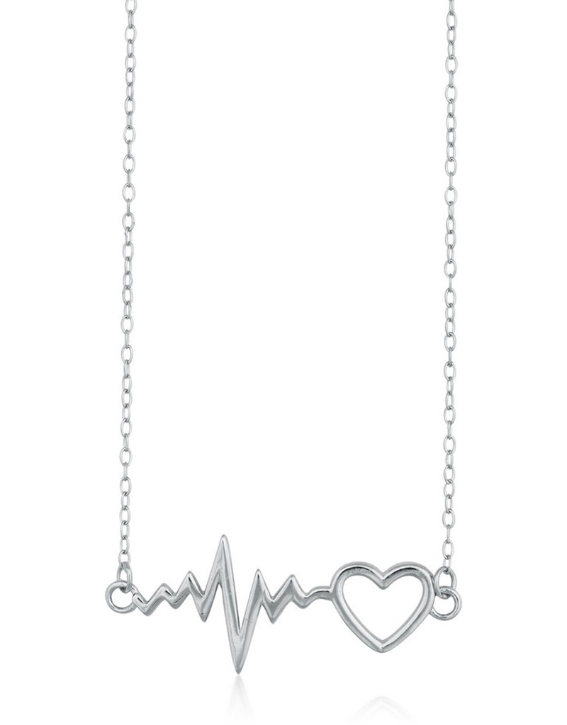 Heartbeat with Heart Necklace