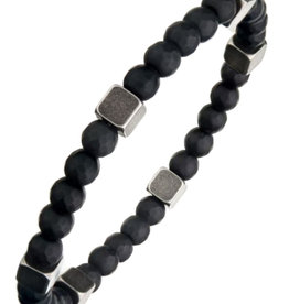 Black Hematite Bead Stretch Bracelet