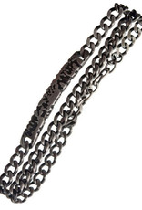 Men's Gunmetal PVD Stainless Steel Curb Chain Terra ID Bracelet